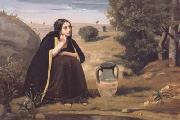 Jean Baptiste Camille  Corot Rebecca au puits (mk11) oil painting reproduction